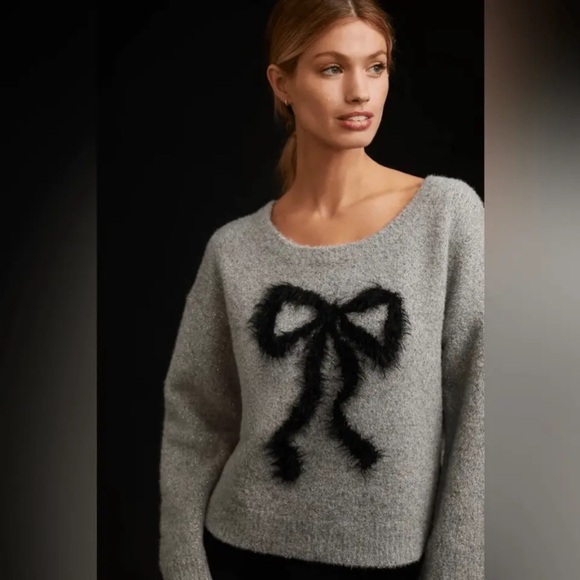 Anthropologie bow sweater size xs - Picture 3 of 10